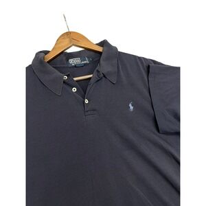 Vintage‎ 90s Polo by Ralph Lauren Mens L Blue Pony Logo Short Sleeve Polo Shirt